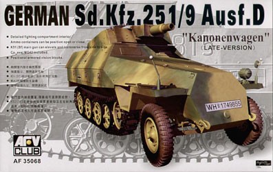 AFV Club AF35068 Sdkfz 251/9 Ausf. D 75 mm gun 1/35