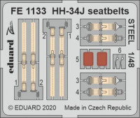 Eduard FE1133 1/48 HH-34J seatbelts STEEL (TRUMP)