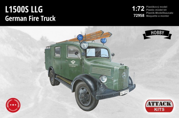 Attack 72958 L1500S LLG German Fire Truck (HOBBY) 1/72