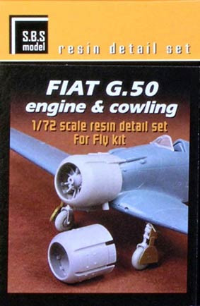 Sbs Model 72060 Fiat G.50 Engine&cowling set (FLY) 1/72