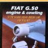 Sbs Model 72060 Fiat G.50 Engine&cowling set (FLY) 1/72