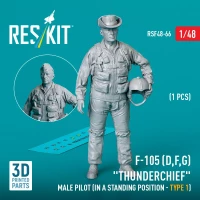Reskit F48066 F-105 (D,F,G) male pilot stand.posit. type 1 1/48