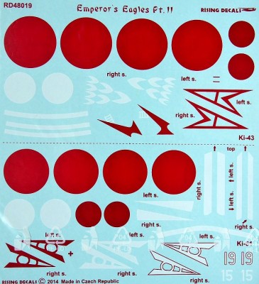 Rising Decals 48019 Emperor's Eagles Part II. (2x camo) 1/48