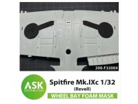 Art Scale 200-F32004 Supermarine Spitfire Mk.IXc Foam flexible wheel bay's masks 1/32