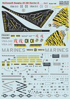 Print Scale 48-153 McDon.Douglas AV-8B Harrier II (wet decals) 1/48