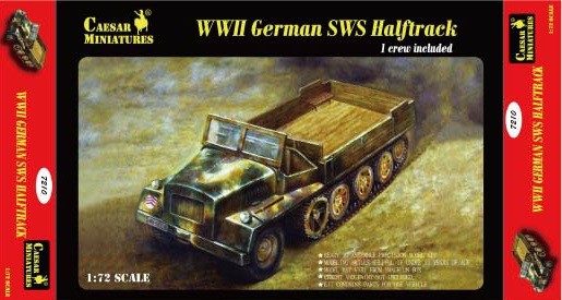 Caesar Miniatures H7210 Schwere Wehrmachtschlepper sWS Halftrack WWII 1/72
