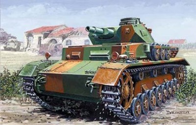 Mirage 728053 Танк German Tank Pz.Kpfw. IV Ausf. C Normandy 1944 (Mirage Hobby) 1/72