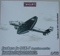 Kora Model C7238 Ju 86K-7 Austrian service - Conv.Set (ITAL) 1/72
