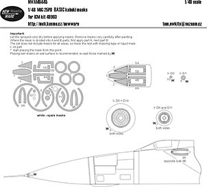 New Ware NWA-M0445 1/48 Mask MiG-25PD BASIC (ICM 48903)