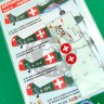 Kora Model DEC72133 Bf 109 E-3A Emil Part III (Swiss AF) декали декали 1/72