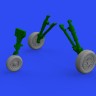 Eduard 648822 BRASSIN F-16A MLU wheels (KIN) 1/48