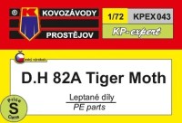 Kovozavody Prostejov EX043 D.H. 82A Tiger Moth - upgrade PE set 1/72