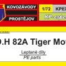 Kovozavody Prostejov EX043 D.H. 82A Tiger Moth - upgrade PE set 1/72