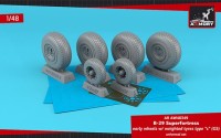 Armory ARAW48349 Boeing B-29 early production wheels with weighted tyres type "c" 1/48