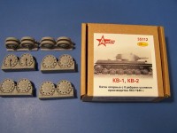 A-resin 35112 КВ-1, КВ-2 катки опорные с 8 ребрами усиления выпуска ЛКЗ с 1940 г. 1/35