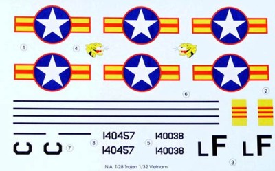 Lf Model C3242 Decals N.A. T-28 Trojan over Vietnam 1/32