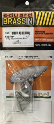 Eduard 6481084 BRASSIN P-40 75gal drop tank PRINT (EDU) 1/48