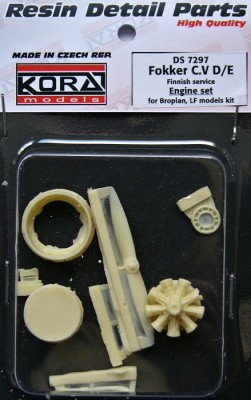 Kora Model DS7297 Fokker C.V D/E Finnish - Engine set (LF/BRO) 1/72