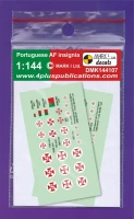 4+ Publications 144107 Decals Portuguese AF Insignia (2 sets) 1/144