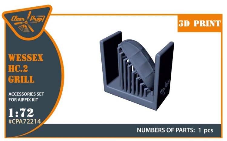 Clear Prop CPA72214 Wessex HC.2 Air intake grill (AIRFIX) 1/72