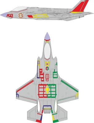 Eduard EX931 Mask F-35A RAM coating early (TAM) 1/48