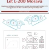 Peewit M72336 Canopy mask Let L-200 Morava (KP) 1/72