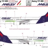 HAD DW144003 Decal Boeing 737-800 MALEV (dry-water) 1/144