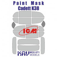 KAV M35071 Kadett K38 (ICM 35478, 35480) Окрасочная маска на остекление 1/35