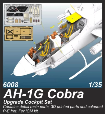 CMK 6008 AH-G Cobra Upgrade Cockpit Set (ICM) 1/35