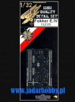 HGW 132115 Fokker E.IV - detail set 1/32