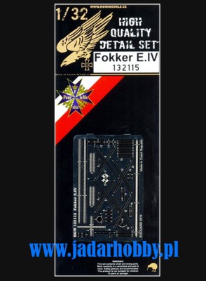 HGW 132115 Fokker E.IV - detail set 1/32
