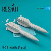 Reskit RS72-0143 R-33 missile (4 pcs.) 1/72