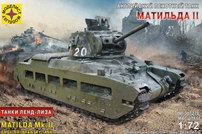 Моделист 307270 Maтильда II Танки Ленд-Лиза 1/72
