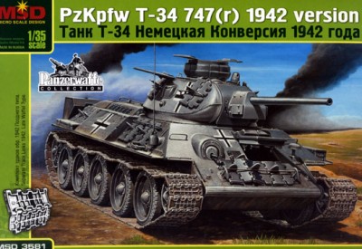 MSD-Maquette MQ 3581 PzKpfw T-34 747(r) 1942 1/35