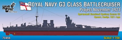 Combrig 70498WL HMS G3 Battlecruiser, project 1921 1/700