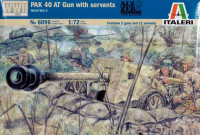 Italeri 6096 Пушка German PAK 40 AT Gun with servants 1/72
