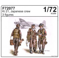 CMK F72077 Ki-21, Japanese crew (3 fig. ) 1/72