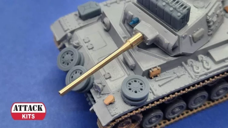 Attack 72M009 Metal Gun Barrel KwK 39 L/60 1/72