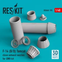 Reskit U48195 F-14 B,D 'Tomcat' close exh. nozzles (GWH) 3D 1/48