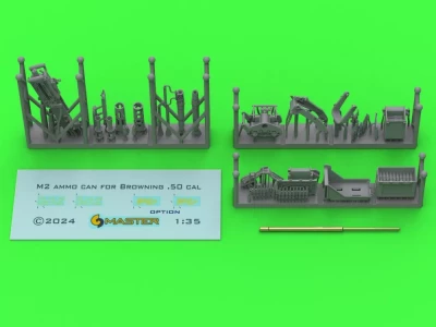 Master G35073 Browning M2HB .50 cal for M49 Ring Mount 1/35