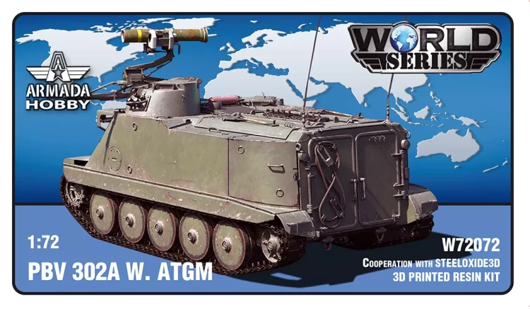 Armada Hobby W72072 PBV 302A w/ ATGM (3D printed resin kit) 1/72