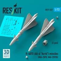 Reskit 72527 R-40TD (AA-6 'Acrid') missiles (2 pcs.) 1/72