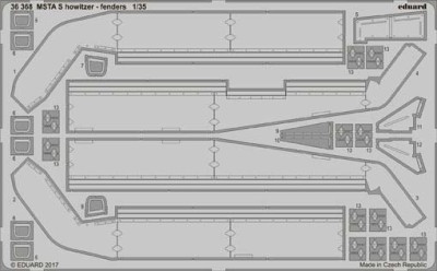 Eduard 36368 MSTA S howitzer - fenders 1/35
