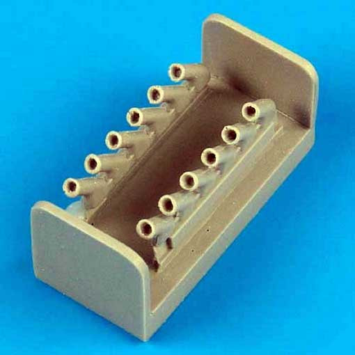 QuickBoost QB48183 Spitfire Mk. IX exhausts - round 1/48