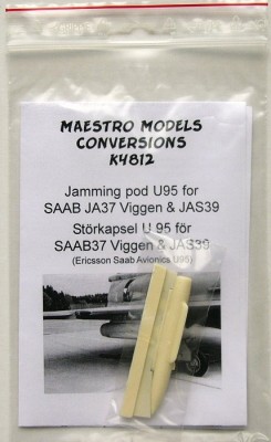 Maestro Models MMCK-4812 1/48 SAAB JA37 Viggen&amp; JAS39 - Jamming pod U95
