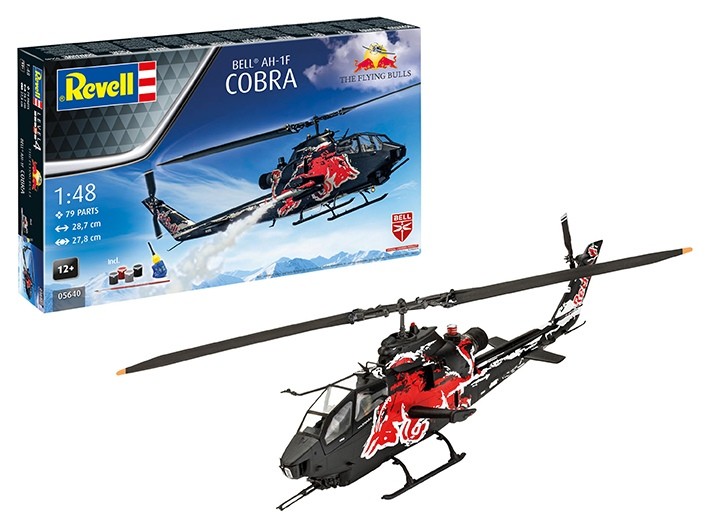 Revell 05640 Gift Set AH-1F Cobra: Flying Bulls 25th Anniversary 1/48