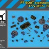 Black Dog BDT72155 PT boat accessories set (designed to be used with Revell kits) [PT-160 PT-588/PT-579 PT-109 Patrol] 1/72