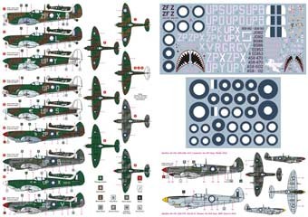 Dk Decals 48006 Spitfire Mk.Vc/VIII - RAAF service (9x camo) 1/48