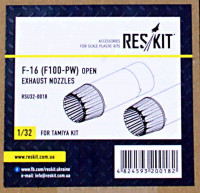 Reskit RSU32-0018 F-16 (F100-PW) open exh.nozzles (TAM) 1/32