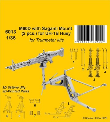 CMK SP6013 UH-1B Huey - M60D w/ Sagami Mount (2 pcs.) 1/35